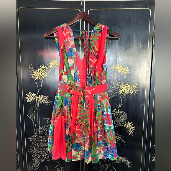 Pink flower print dress - Picture 2 of 2